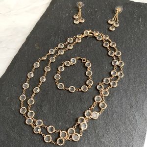 Necklace, earring, bracelet matching set